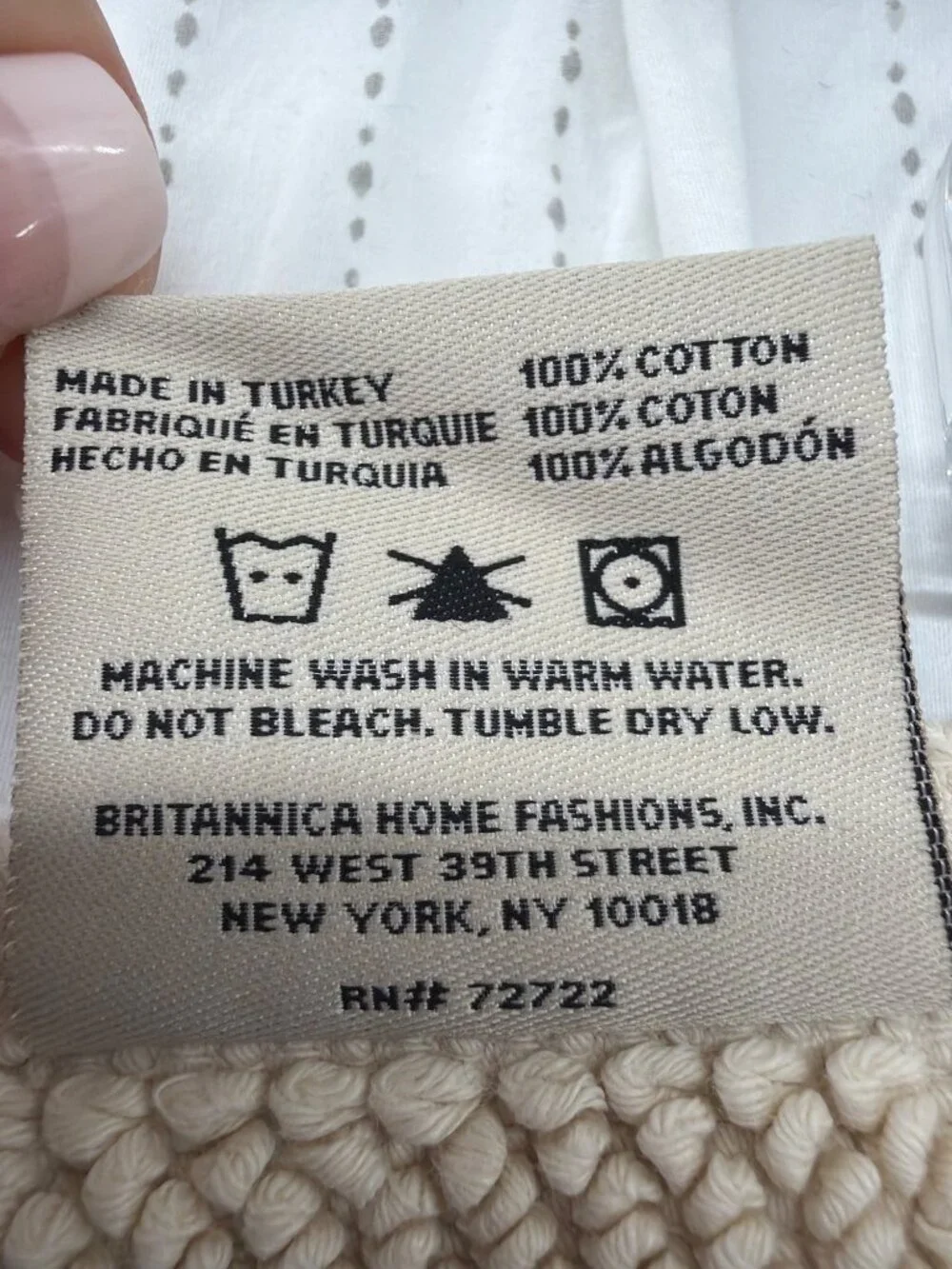 Ugg Home Bath Mat Beige Textured Cotton Reversible Washable Luxe Minimalist
